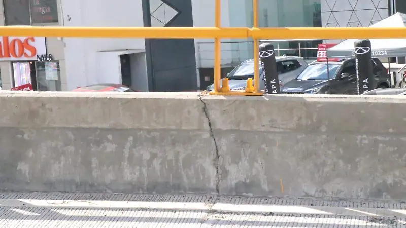 Puente El Olmo reparado por fisuras